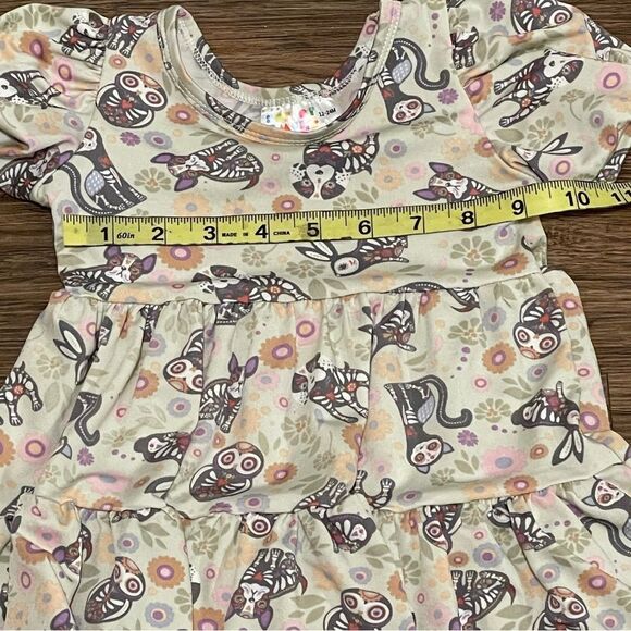 Dot Dot Smile 2 Halloween Theme Twirl and Tiered Dresses Lavender Sage 12-24 mos - Picture 12 of 16